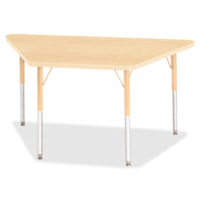 Jonti-Craft Adult-ht Prism Maple Trapezoid Table