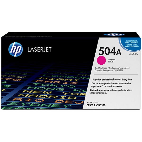 HP CE253A (HP 504A) Magenta OEM Toner Cartridge