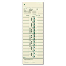 Tops Weekly One-Sided Time Cards