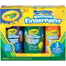 Crayola Washable Fingerpaint Bright Colors Set