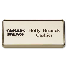 Xstamper 1-1/2"x3" Framed Logo Name Badge