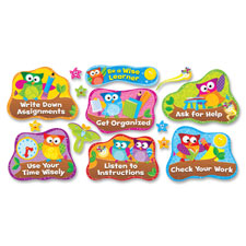 Trend Owl Study Habits Bulletin Board Set