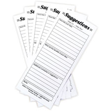 Safco Suggestion Box Card Refills