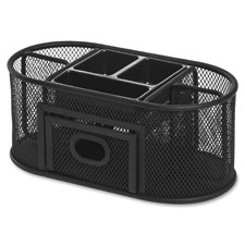 Lorell Mesh Steel Desktop Organizer