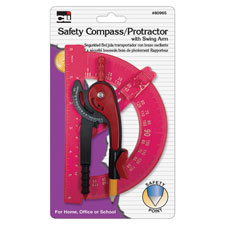 Charles Leonard Swing Arm Safety Compass/Protrctr