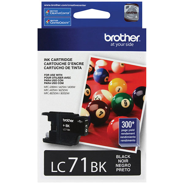 Brother LC-71BK Black OEM Ink Cartridge