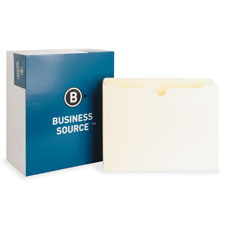 Bus. Source 2-Ply Vertical Expanding File Pockets