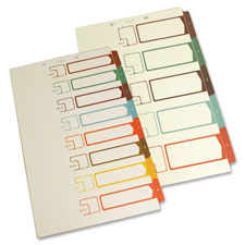 SJ Paper Speedex Legal Size Side Tab TOC Dividers