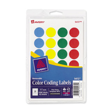 Avery Rainbow Packs Round Color Coding Labels