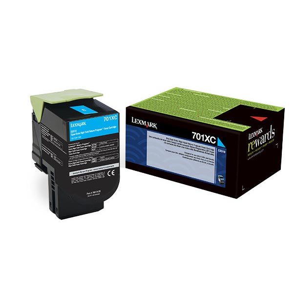 Lexmark 70C1XC0 (Lexmark #701XC) Black OEM Toner Cartridge