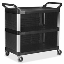 Rubbermaid Comm. Enclosed End Panels Utility Cart