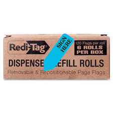 Redi-Tag Removable Sign Here Flag Refills