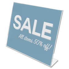 Deflecto Landscape Slanted Sign Holder