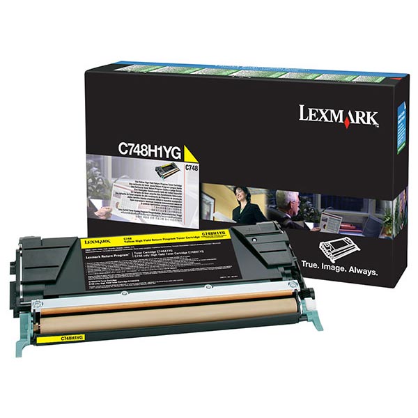 Lexmark C748H4YG Yellow OEM High Yield Toner