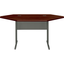 HON StationMaster Mahogany Top Corner Desk