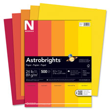 Wausau Astrobrights Warm Assortment 24lb Paper