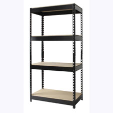 Lorell 4-shelf Riveted Steel Shelving Unit