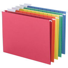 Bus. Source 1/5-cut Tab Slots Hanging File Folders