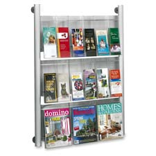 Safco Luxe 9 Pocket Magazine Wall Rack