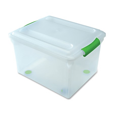 Iris Stor N Slide Plastic Storage File Boxes