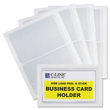 C-Line Self-Adhesive Business Card Holders