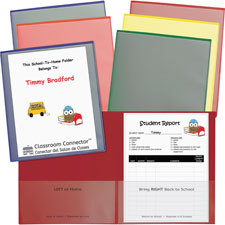 C-Line Connector School-to-home 2-pocket Folder