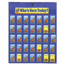 Carson PreK-Gr 5 Attendance/Multiuse Pocket Chart