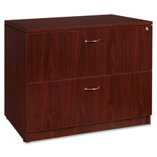 Lorell Essentials Mahogany Laminate Lateral File