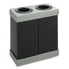 Safco Double Recycling Center Receptacles