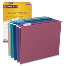 Smead 1/5-cut Adjustable Tab Color Hanging Folder