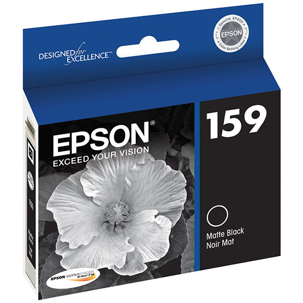 Epson T159820 (Epson 159) Matte Black OEM Ultra Ink