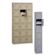 Tennsco 6-Tier No Legs Steel Box Lockers