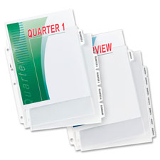 Avery Index Maker Clear Pocket View Dividers