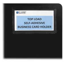 C-Line Self-adhesive Business Card Holders