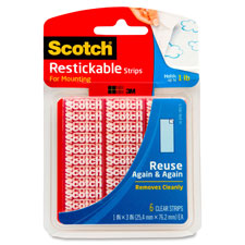 3M Scotch Restickable Clear Strips