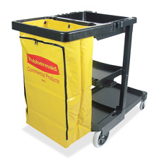 Rubbermaid Comm. Zippered Vinyl Bag Janitor Cart