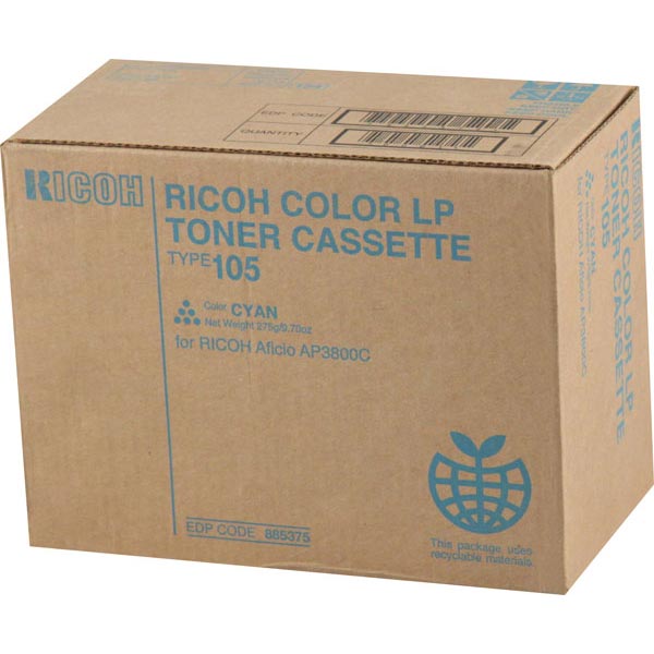 Ricoh 885375 (Type 105) cyan OEM Laser Toner Cartridge