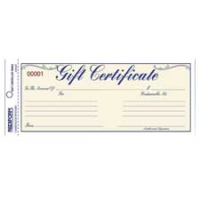 Rediform Gift Certificates w/ Envelopes