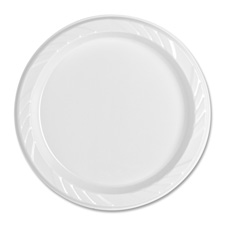 Genuine Joe Disposable Plastic Plates