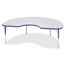 Jonti-Craft Elem. Ht Prism Color Edge Kidney Table