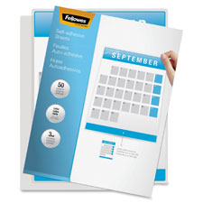 Fellowes Self-adhesv Letter 3mil Laminating Sheets