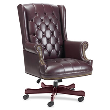 Lorell Berkeley Tradtnl Exec Nail-head Trim Chair