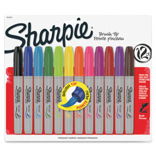 Sanford Sharpie Brush Tip Permanent Markers