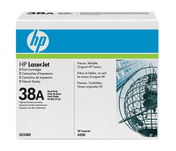 HP Q1338D (HP 38A) Black OEM Laser Toner Cartridge