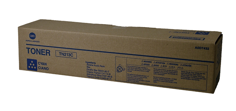 Konica Minolta A0D7432 (TN-213C) Cyan OEM Toner Cartridge