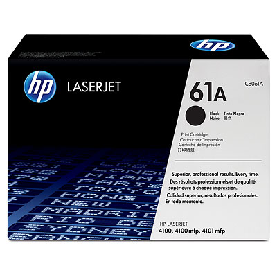 HP C8061A (HP 61A) Black OEM Toner Cartridge