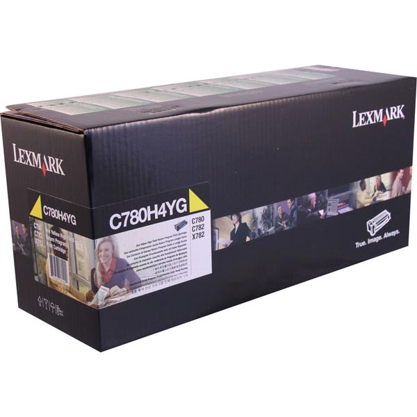 Lexmark C780H4Y Yellow OEM High Yield Toner Cartridge