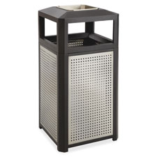 Safco Evos Steel Ash/38-gal Waste Receptacle