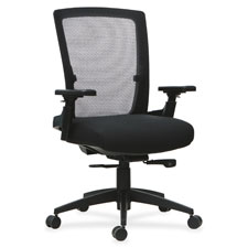 Lorell 3D Rotation Armrests Mid-back Chair