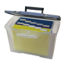 Storex Ind. Plastic Portable File Box